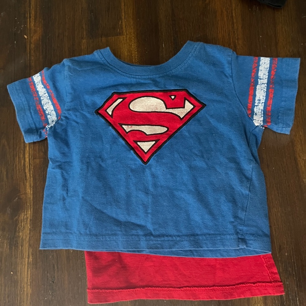 Batman and Superman Toddler Shirt Size 12 Months